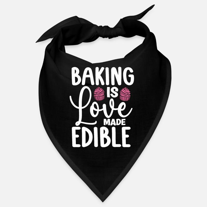 Baker Baking est fait par amour Comestible Boulangerie Cake Bake Bandana