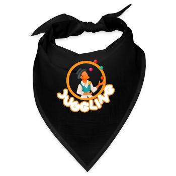 Juggling Jonglieren Jongleur Artist - Bandana - Schwarz - Vorne