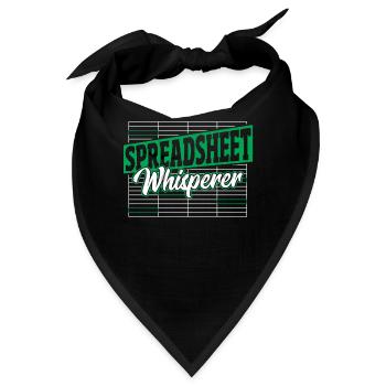 Buchhalter Buchhaltung Tabellenkalkulation Statist - Bandana - Schwarz - Vorne