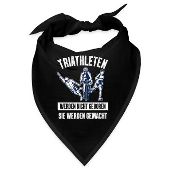 Triathleten Werden Nicht Triathlon - Bandana - Schwarz - Vorne