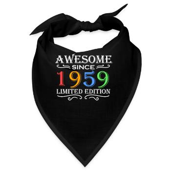 1959 - Jahrgang 1959 - Bandana - Schwarz - Vorne
