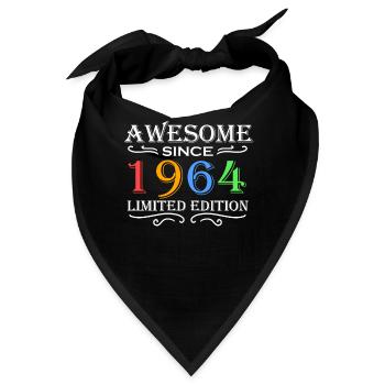 1964 - Jahrgang 1964 - Bandana - Schwarz - Vorne