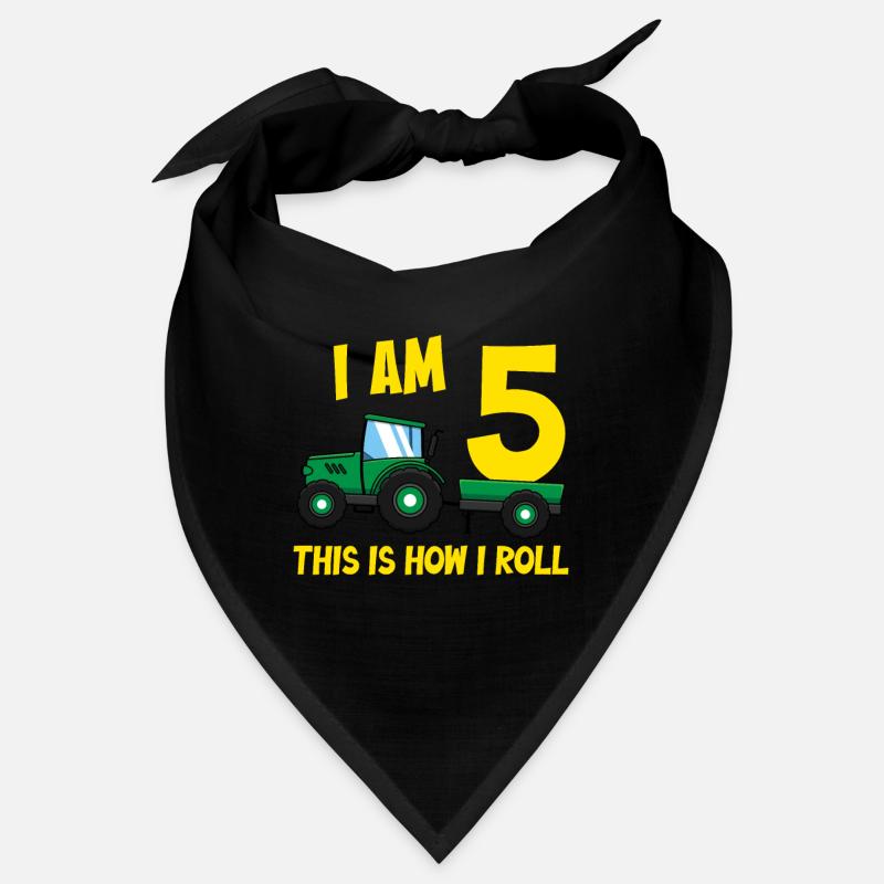 Je suis 5 c’est comme ça que je roule tracteur Bandana