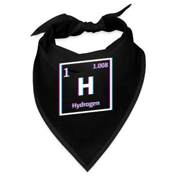 Wasserstoff Energie Hydrogen Element - Bandana - Schwarz - Vorne