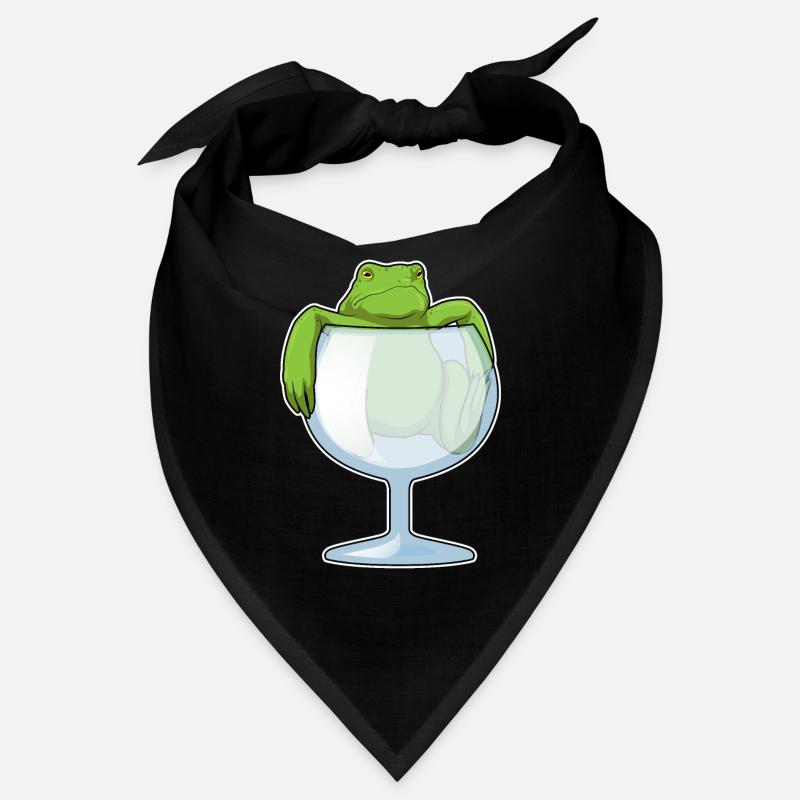 Verre à vin grenouille Bandana