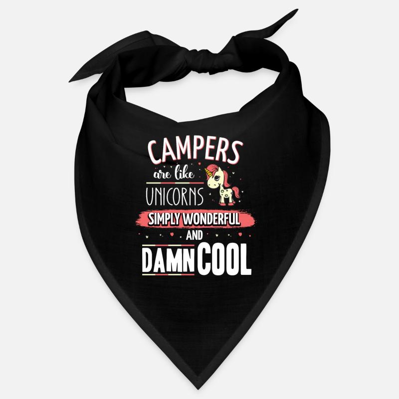 Les campeurs sont comme des licornes Camping Bandana