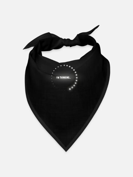 I'm thinking of a download - Bandana - black - Front
