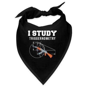 I Study Triggernometry - Gun Lover Shooting Range - Bandana - Schwarz - Vorne