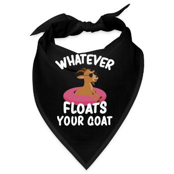 Whatever Floats Your Goat - Bandana - Schwarz - Vorne
