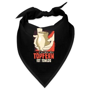 Töpfern - Bandana - Schwarz - Vorne