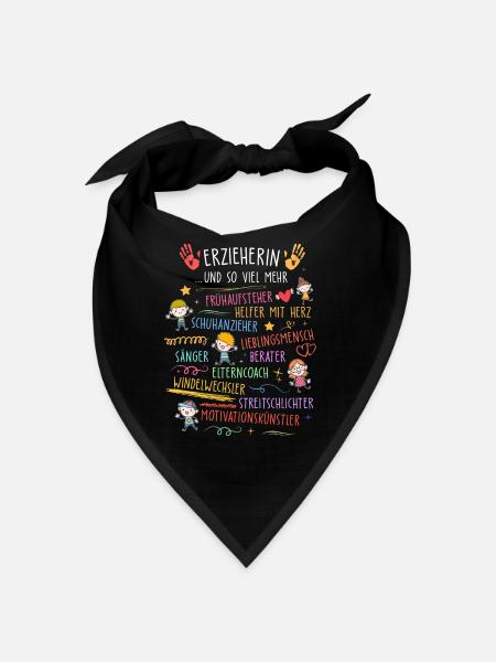 Erzieherin - Bandana - Schwarz