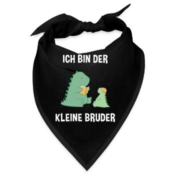 Dino Brüder Kleiner Bruder - Ich bin der kleine - Bandana - Schwarz - Vorne