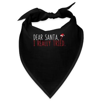 Passende Familiengruppe Weihnachten Lieber - Bandana - Schwarz - Vorne