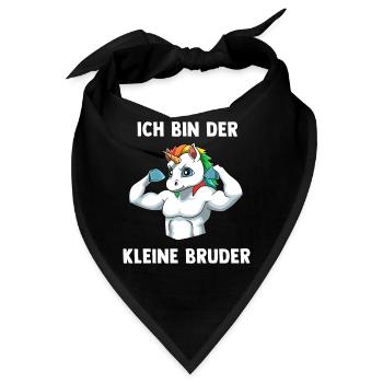 Einhorn Bruder Kleiner Bruder - Ich bin der kleine - Bandana - Schwarz - Vorne