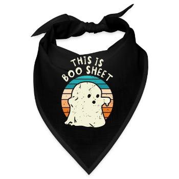 Das Ist Boo Sheet - Bandana - Schwarz - Vorne