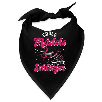 Schlager Girl Volksmusik Party, Dorffest Ouftit - Bandana - Schwarz - Vorne