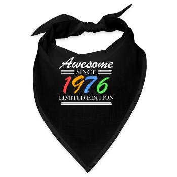 1976 - Fantastisch seit 1976 - Jahrgang 1976 - Bandana - Schwarz - Vorne