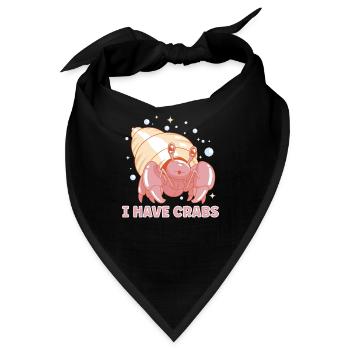 Hermit Crab Crabbing Crab Whisperer Crab Hunting - Bandana - Schwarz - Vorne