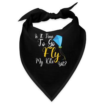 Kite Flying Kite Fan Für Fite Flying Lovers - Bandana - Schwarz - Vorne