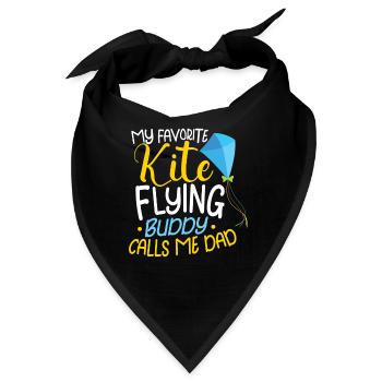 Kite Flying Kite Fan Für Fite Flying Lovers - Bandana - Schwarz - Vorne