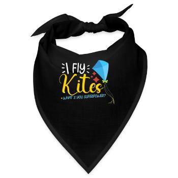 Kite Flying Kite Fan Für Fite Flying Lovers - Bandana - Schwarz - Vorne