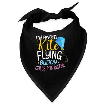 Kite Flying Kite Fan Für Fite Flying Lovers - Bandana - Schwarz - Vorne
