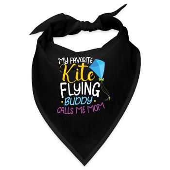 Kite Flying Kite Fan Für Fite Flying Lovers - Bandana - Schwarz - Vorne