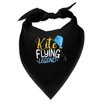 Kite Flying Kite Fan Für Fite Flying Lovers - Bandana - Schwarz - Vorne