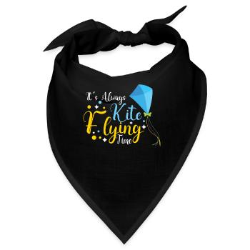 Kite Flying Kite Fan Für Fite Flying Lovers - Bandana - Schwarz - Vorne