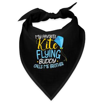 Kite Flying Kite Fan Für Fite Flying Lovers - Bandana - Schwarz - Vorne
