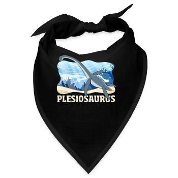 Plesiosaurus Dinosaur - Bandana - Schwarz - Vorne