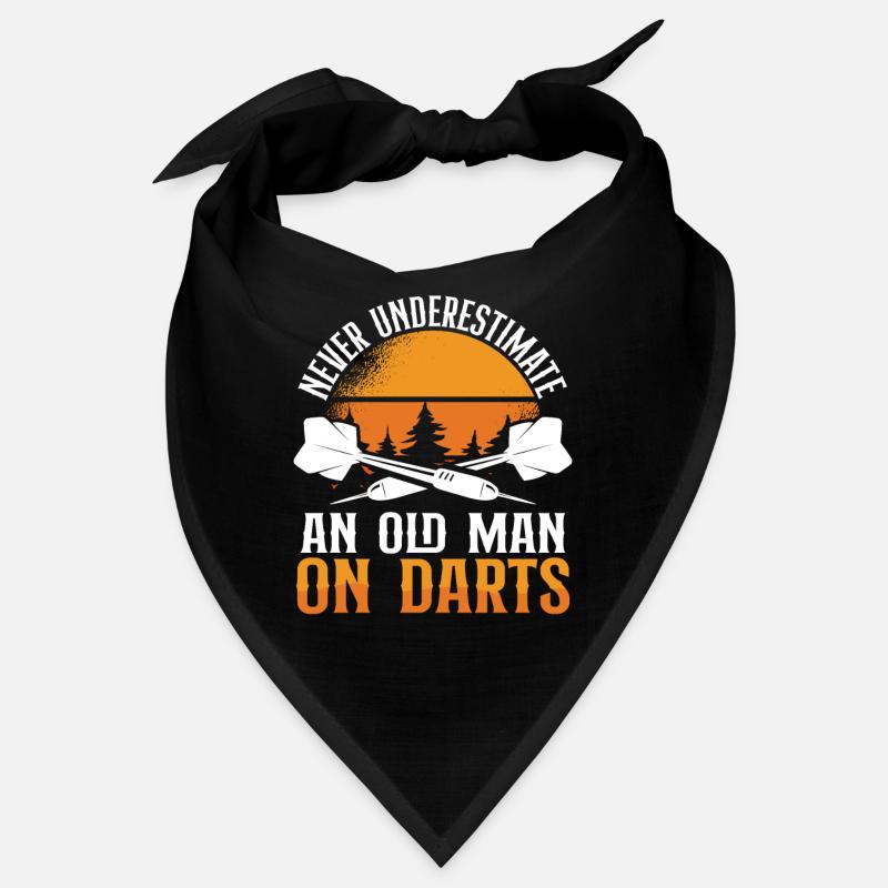 Old man darts with sun Bandana