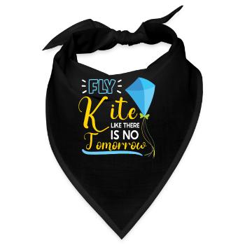 Kite Flying Kite Fan Für Fite Flying Lovers - Bandana - Schwarz - Vorne