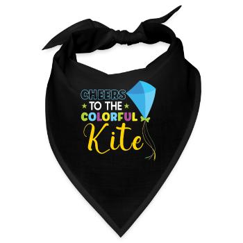 Kite Flying Kite Fan Für Fite Flying Lovers - Bandana - Schwarz - Vorne