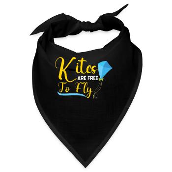 Kite Flying Kite Fan Für Fite Flying Lovers - Bandana - Schwarz - Vorne