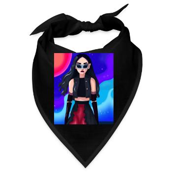 Goth Anime Girl Goth Girl 80s - Bandana - Schwarz - Vorne