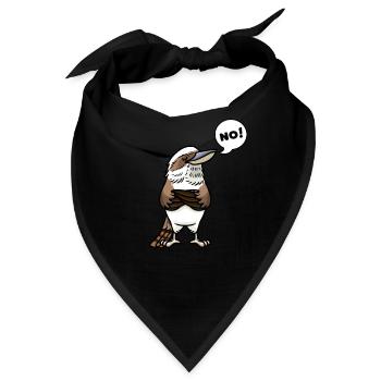 Lachender Hans Vogel Jägerliest Stur Nein - Bandana - Schwarz - Vorne