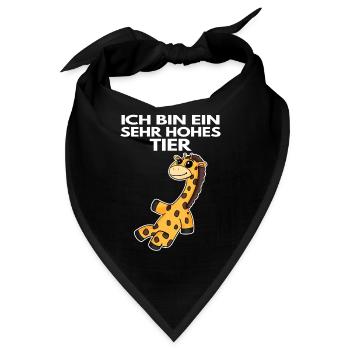 Teamleiter Giraffe - Bandana - Schwarz - Vorne