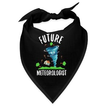 Future Meteorologist - Bandana - Schwarz - Vorne
