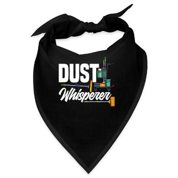 Schulhausmeister Staub Flüsterer - Bandana - Schwarz - Vorne