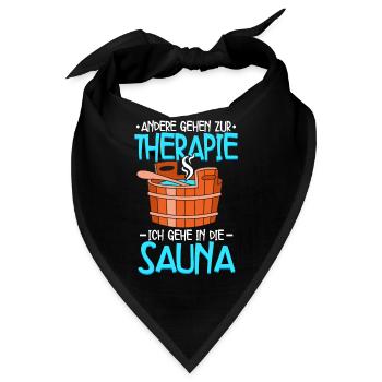 Sauna - Bandana - Schwarz - Vorne