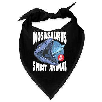 Meeresbiologe Mosasaurus Uhrzeit Dinosaurier - Bandana - Schwarz - Vorne