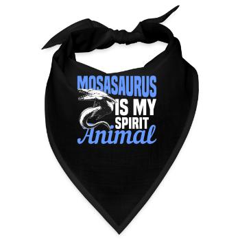 Meeresbiologe Mosasaurus Uhrzeit Dinosaurier - Bandana - Schwarz - Vorne
