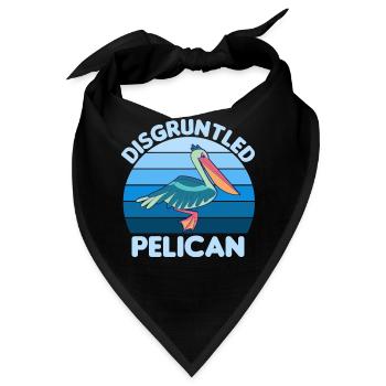 Pelikan Pelikane Vögel Wasservogel - Bandana - Schwarz - Vorne