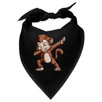 Affenkostüm Affenoutfit Kinder Dabbing Affe Affen - Bandana - Schwarz - Vorne