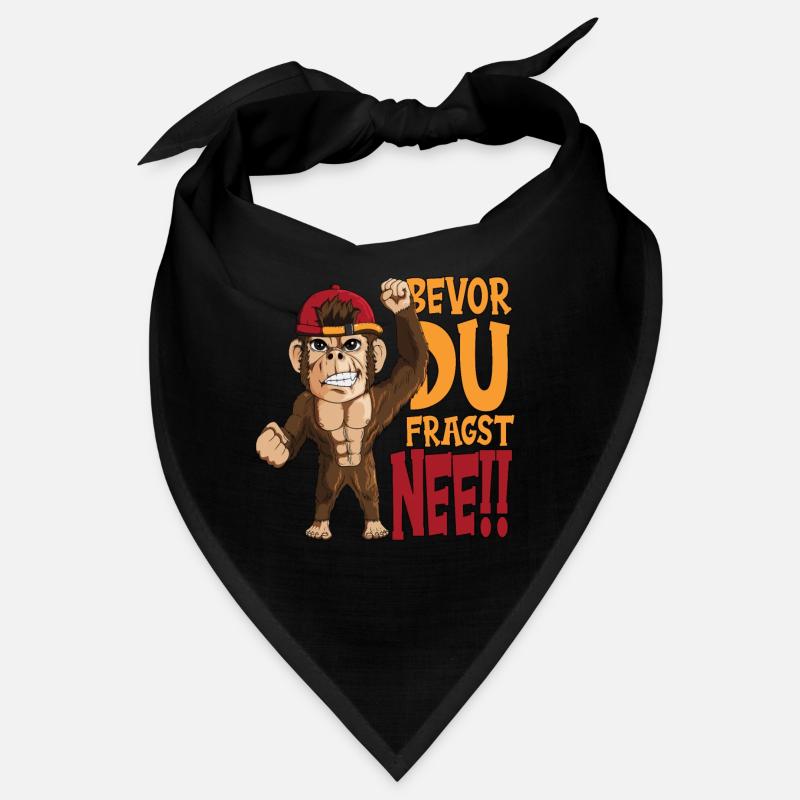 Affe mit Baseballkappe bevor du fragst nee! Affen Bandana