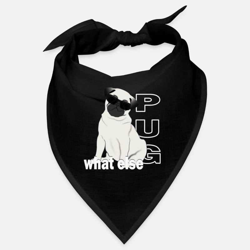 Carlin Je pense cool, conception de carlin pour les amoureux des chiens Bandana
