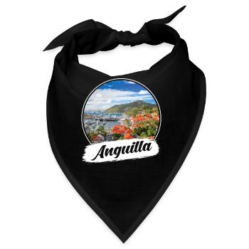 Anguilla Souvenir - Bandana - Schwarz - Vorne