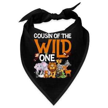 Safari Wildlife Afrika die großen 5 Zoologie - Bandana - Schwarz - Vorne