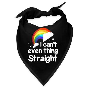 Ich Kann Nicht Einmal Denken - Bandana - Schwarz - Vorne